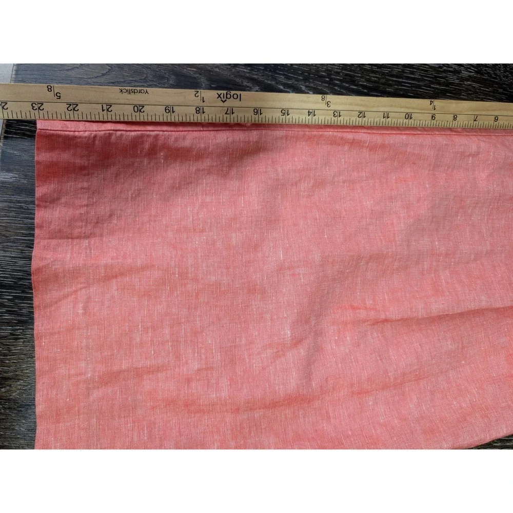 Banana Republic Womens Coral Pink Linen Blend Wide Leg Sleeveless Jumpsuit 10